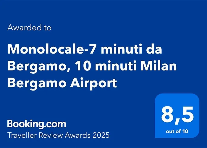 Monolocale-7 Minuti Da Bergamo, 10 Minuti Milan Bergamo Airport